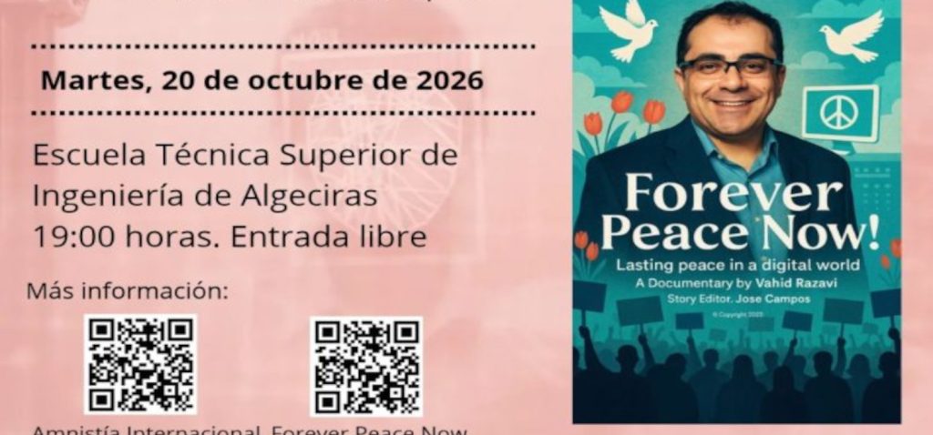 Proyección del Documental “Forever Peace Now”. Paz duradera en un mundo digital. 20 octubre, 19h, Salón de Actos de la ETSI. Algeciras.